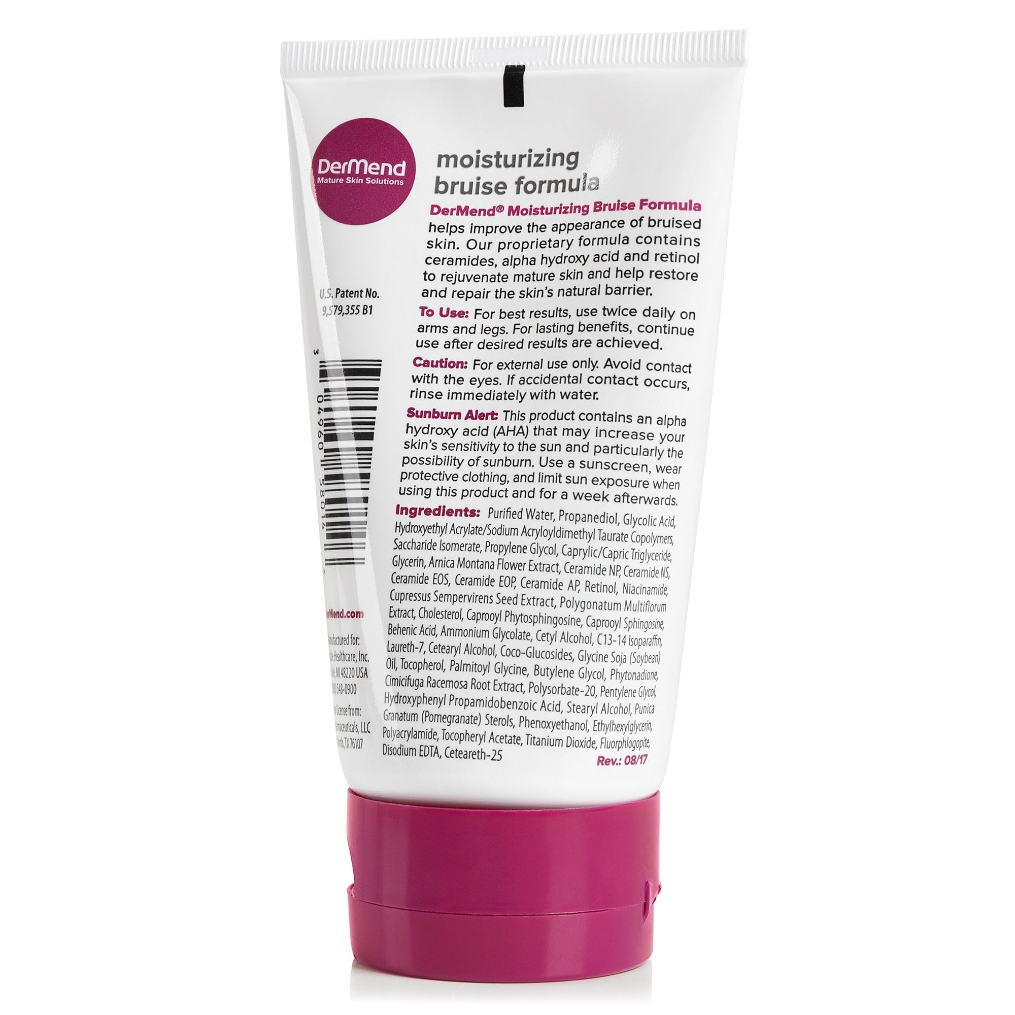 Dermend Arnica Cream ingredients highlight arnica and vitamin K.