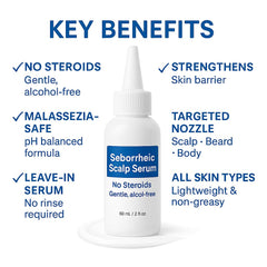 Dermgentle Seborrheic Scalp Serum dropper close-up for precise application