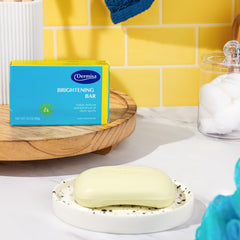 Dermisa Brightening Bar bearberry extract texture close-up for radiant complexion.