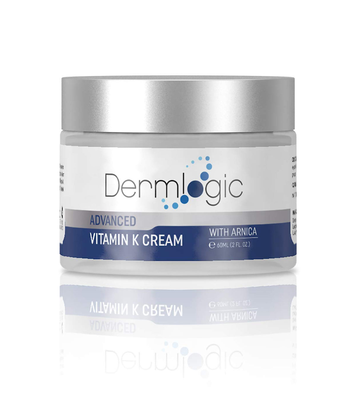 Dermlogic Vitamin K Cream bottle highlights a soothing, moisturizing bruise-support formula.