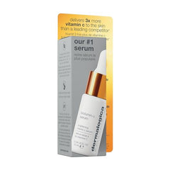 Dermalogica Biolumin-C Serum label closeup shows premium branding and clean formulation