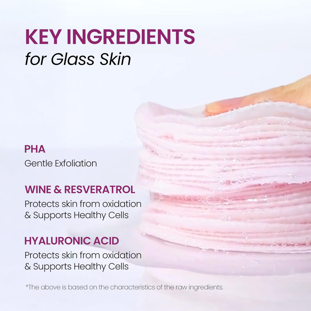 DERMALOGY Bio-Peel Wine Pad ingredients red wine and resveratrol for antioxidant support