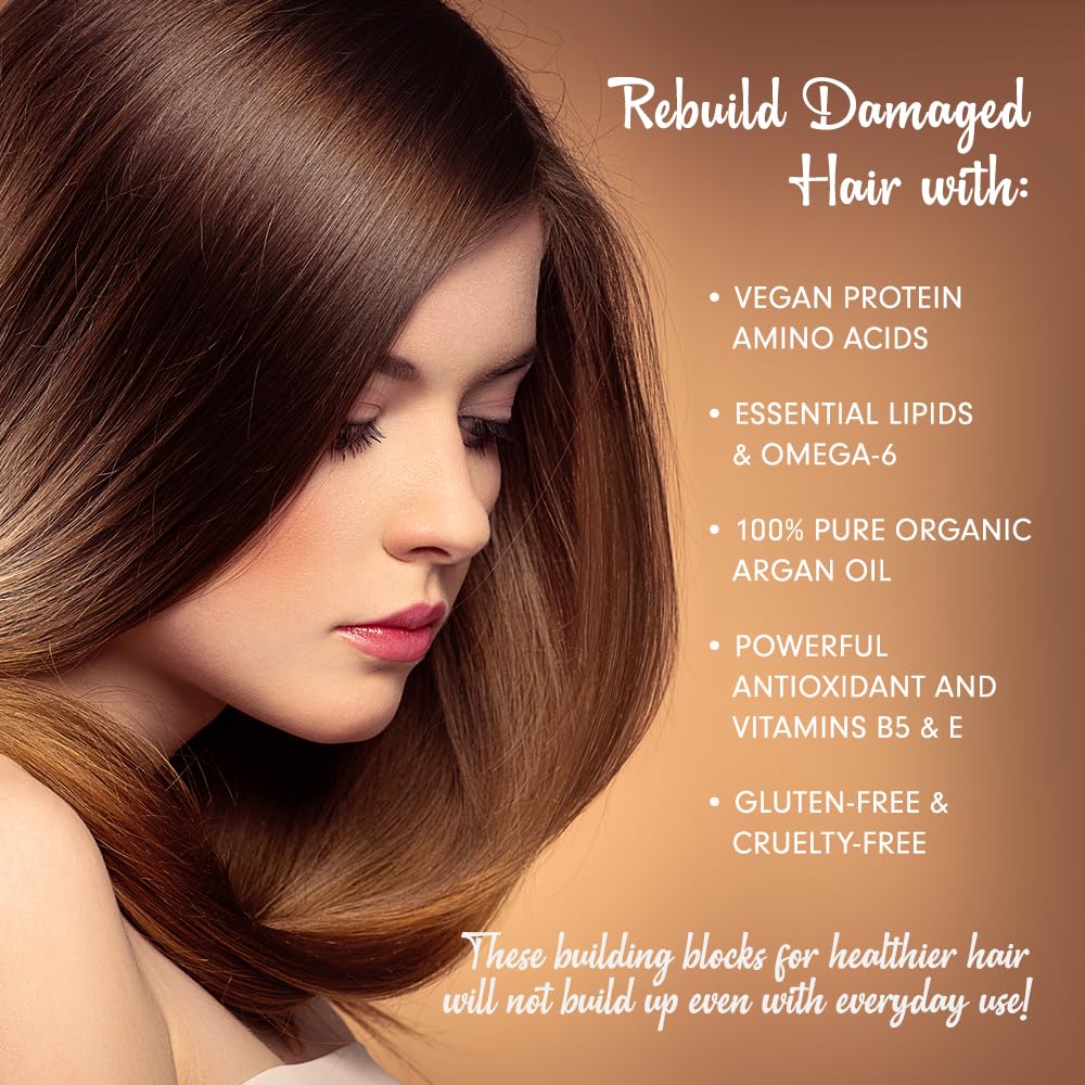 DermOrganic treatment scene showing smooth, healthy-looking hair