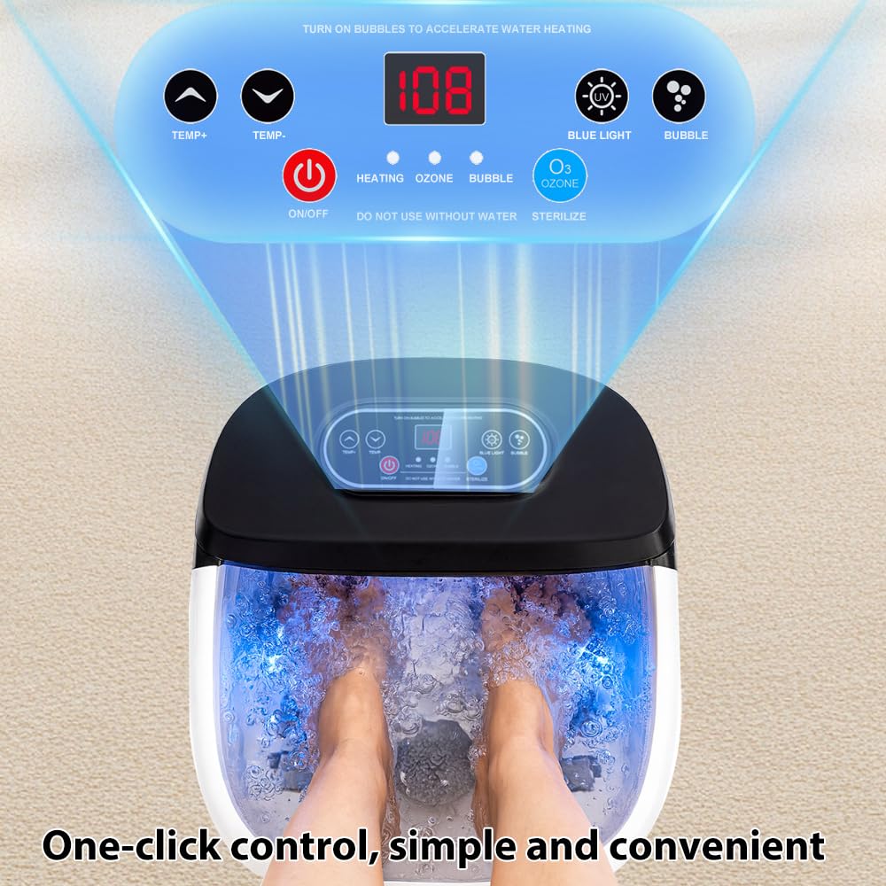 DermoPrime Foot Spa front view image showcases gift-ready styling.