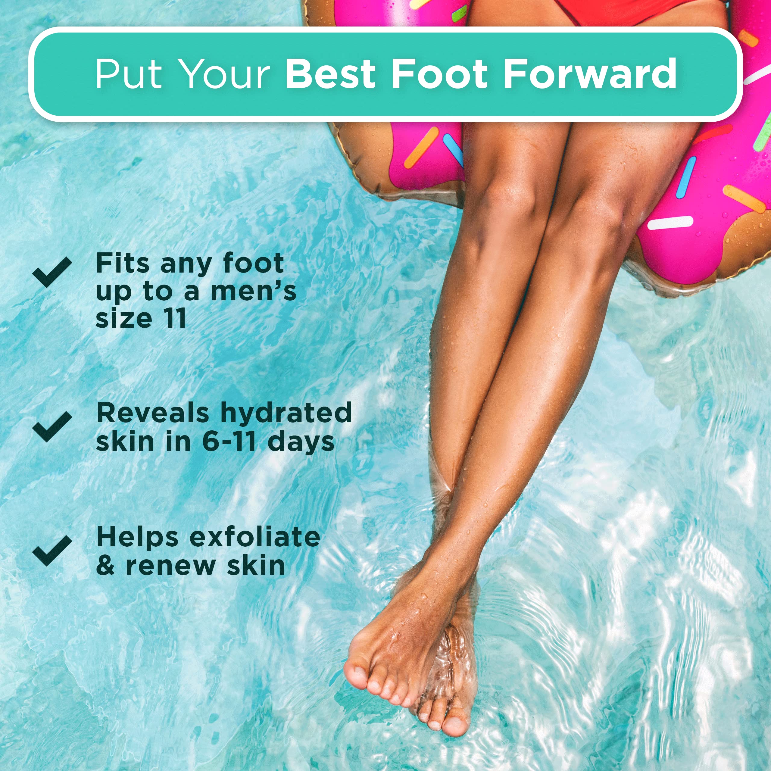 DERMORA Foot Peel Mask gift-ready-packaging image positions as a thoughtful self-care gift.