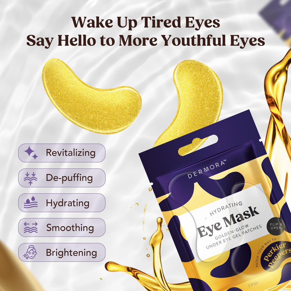 DERMORA Golden Glow application close-up offering soothing, cooling contact.