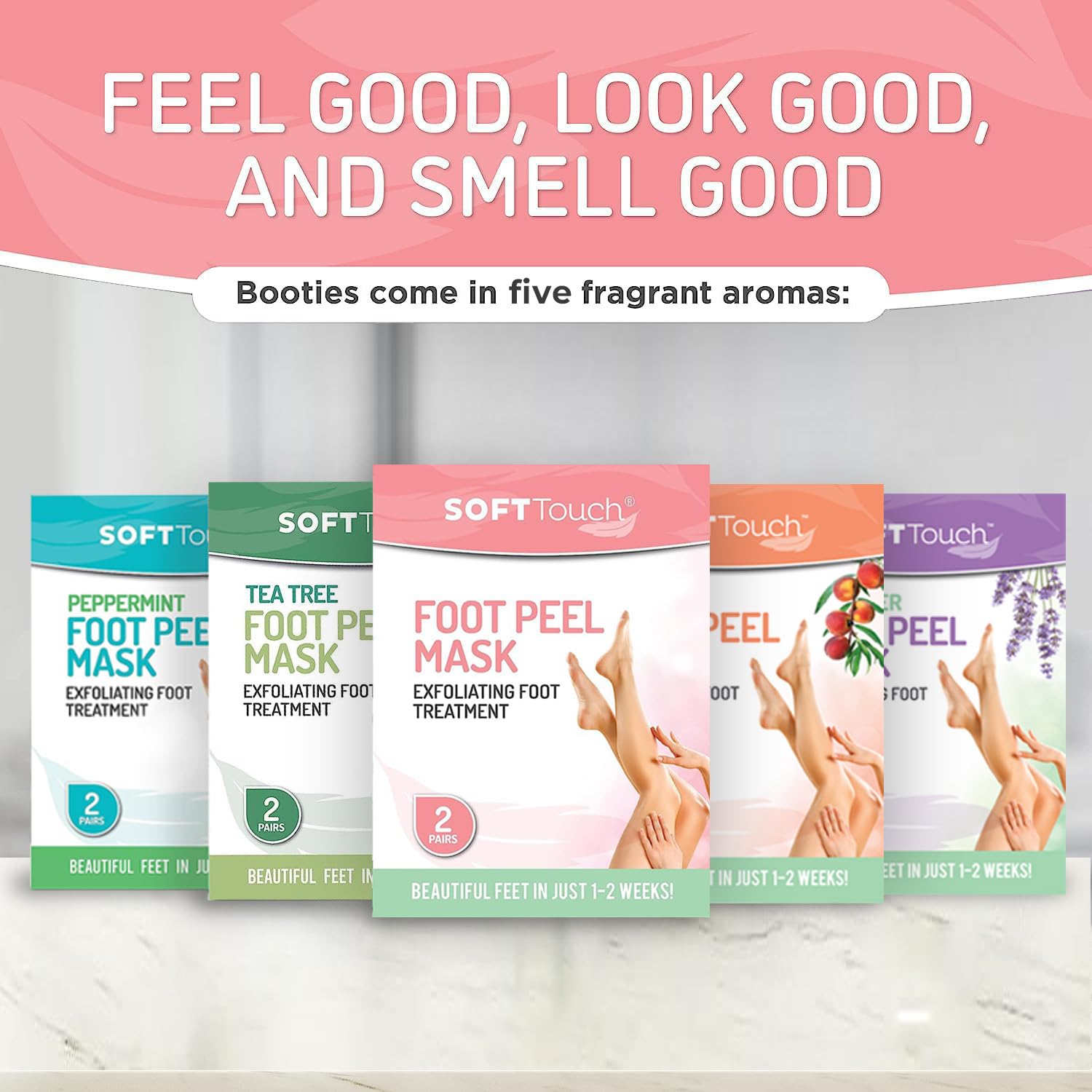 Dermora Soft Touch foot peel-mask ingredients highlight botanicals for gentle exfoliation