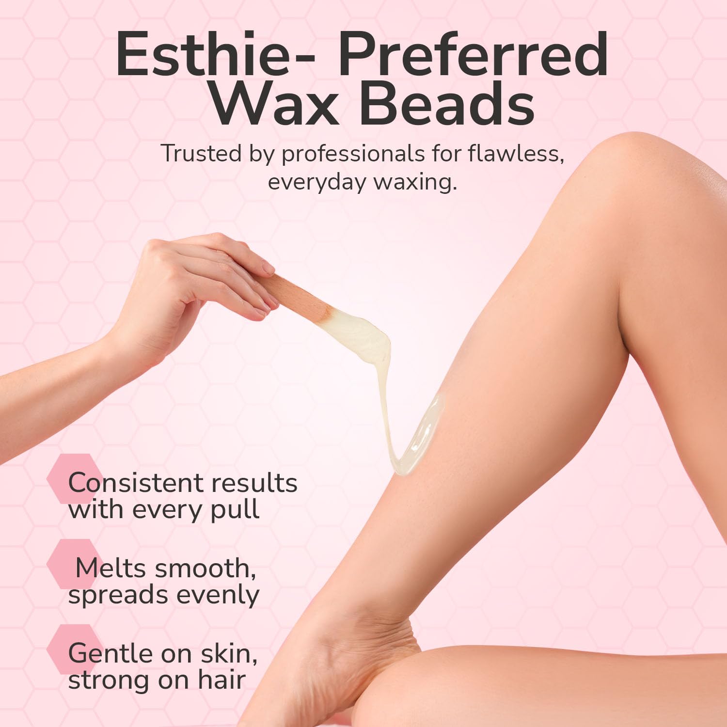 Dermwax WAXXED professional-use scene reflects European quality standards.