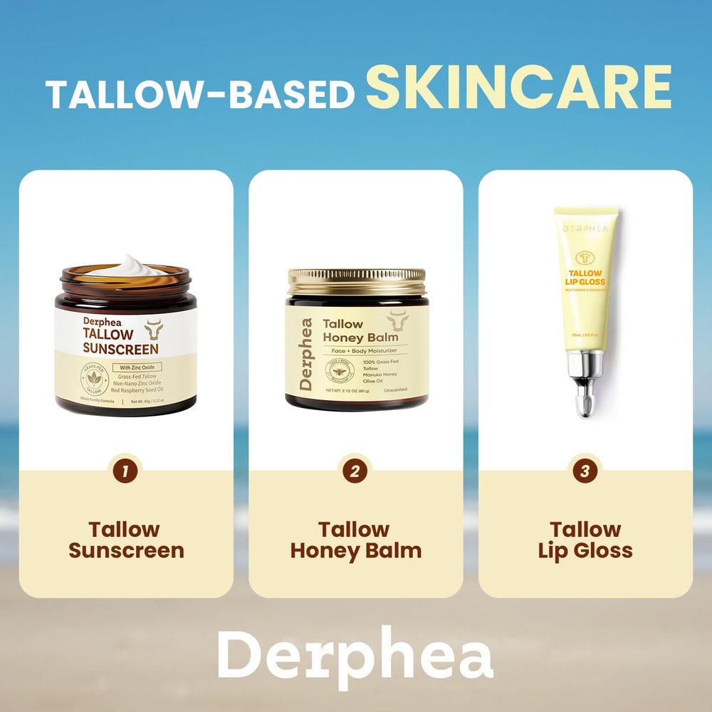 DERPHEA beef-tallow-lip-balm long-lasting-hydration keeps lips comfortable for hours.