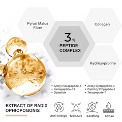 DERPHEA Neck Cream texture swirl demonstrates rich formula for deep hydration.
