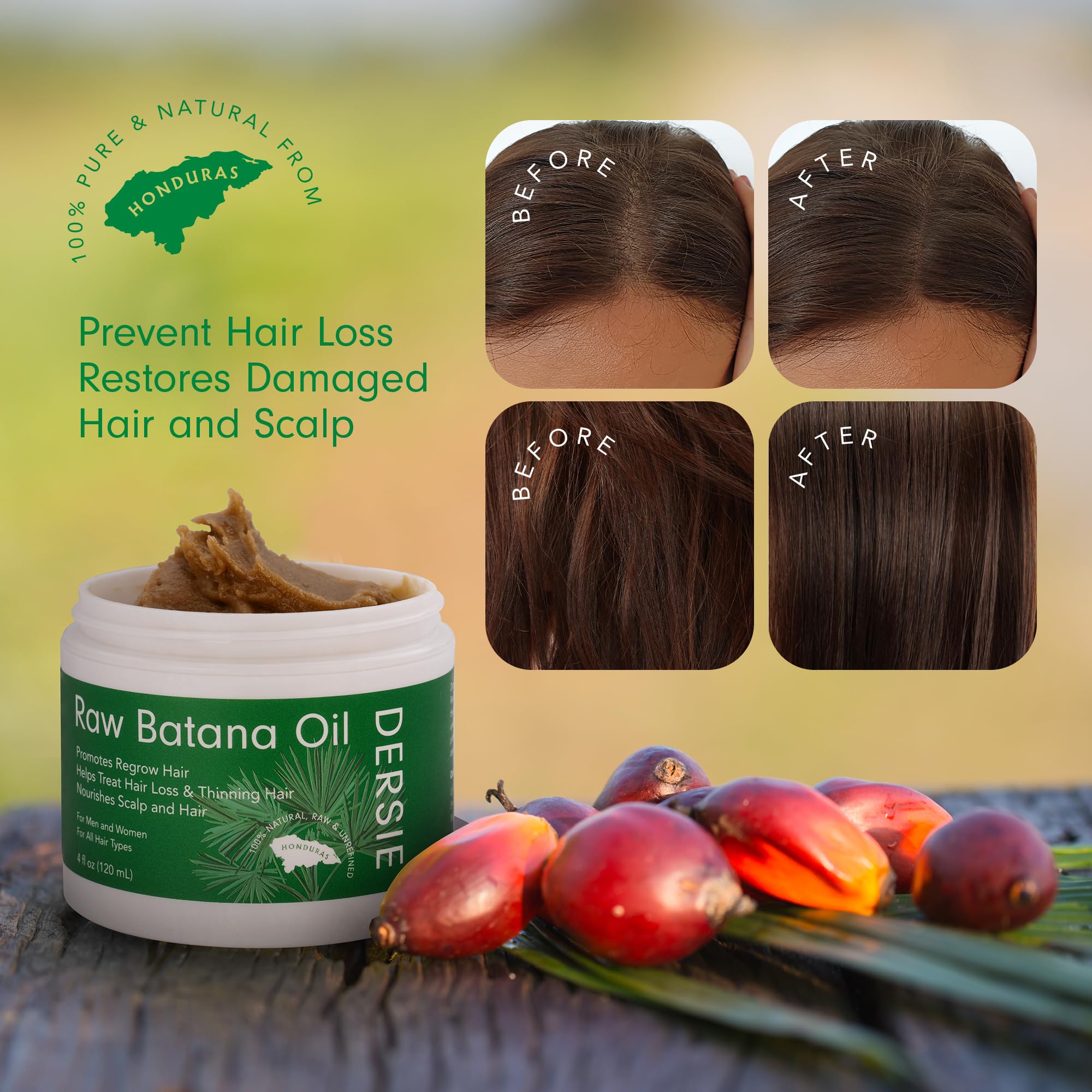 Dersie Batana Oil straight hair softness and shine