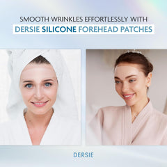 Dersie forehead wrinkle patch close-up—soft medical-grade silicone comfort