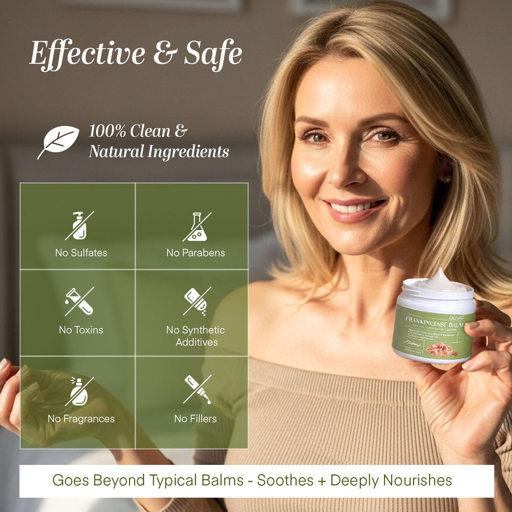 Dersie Frankincense Balm knees-back image suggests joint comfort after activity.