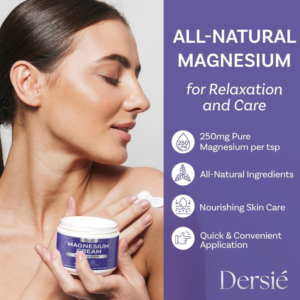 Dersie magnesium cream leg cramps application suits post-activity relief and comfort.