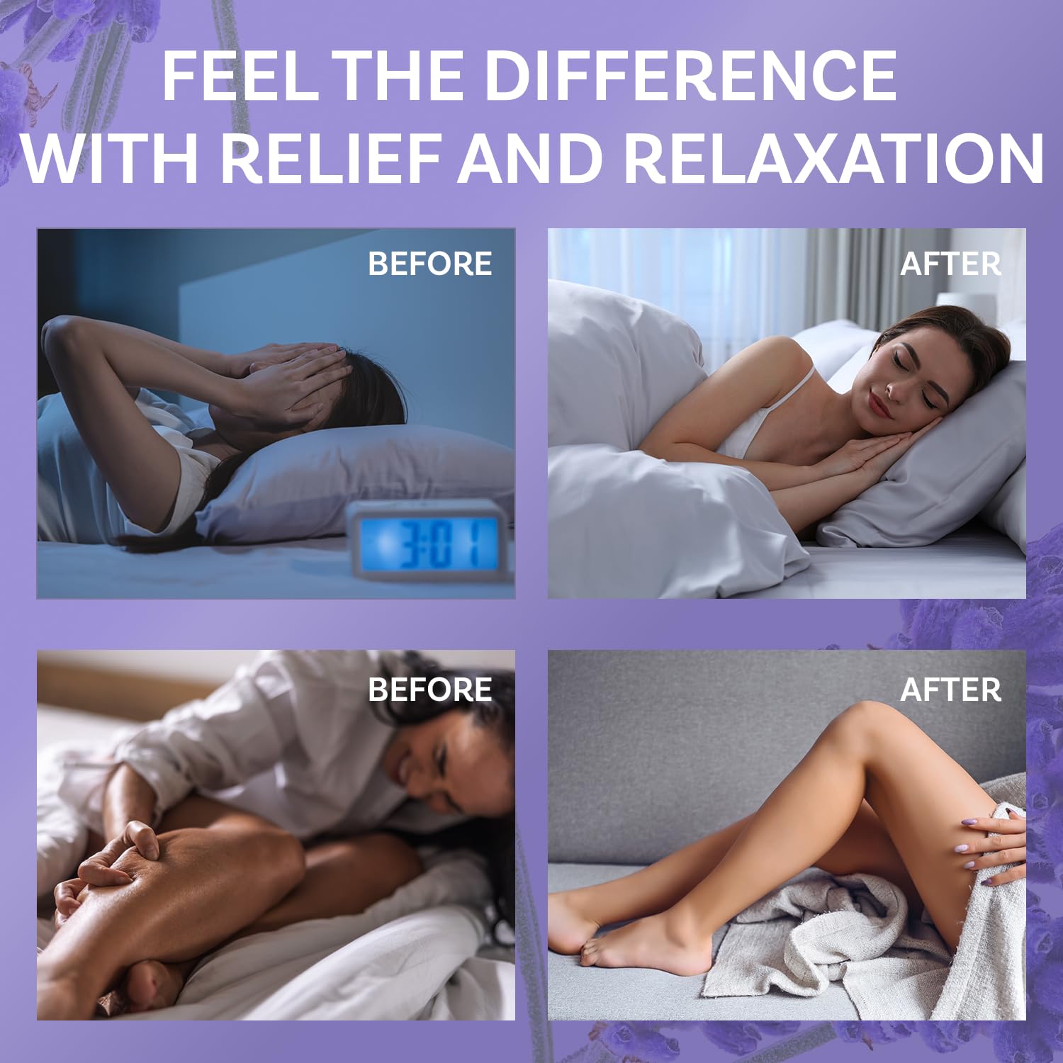 Dersie magnesium cream night routine suggests calming sleep support potential.