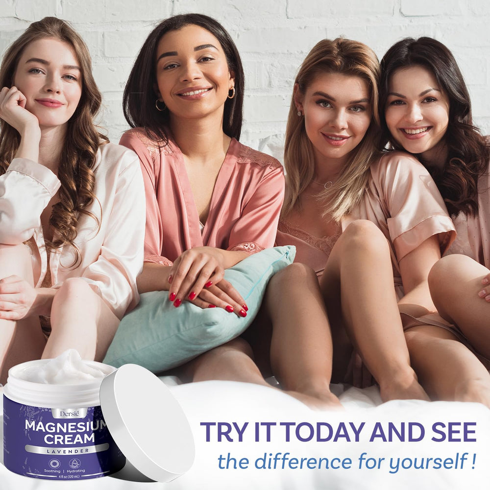 Dersie magnesium cream 4 oz size is travel-friendly and easy to stash.