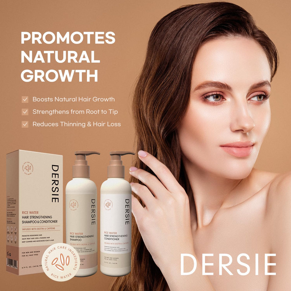 Dersie Rice Water Conditioner silky texture image shows detangling and manageability