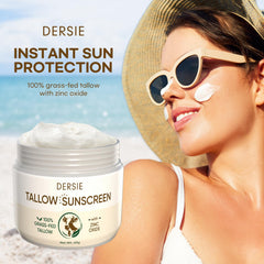 Dersie sun balm SPF30 tube application demonstrates quick, non-greasy sun protection in action.