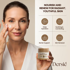Dersie Tallow and Honey Balm whipped texture indicates quick-absorbing hydration.