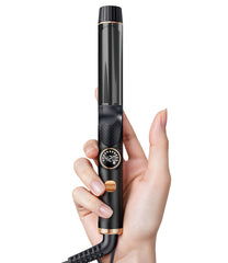 Desalo 1-inch mini travel curling iron rose gold ready for quick on-the-go curls.
