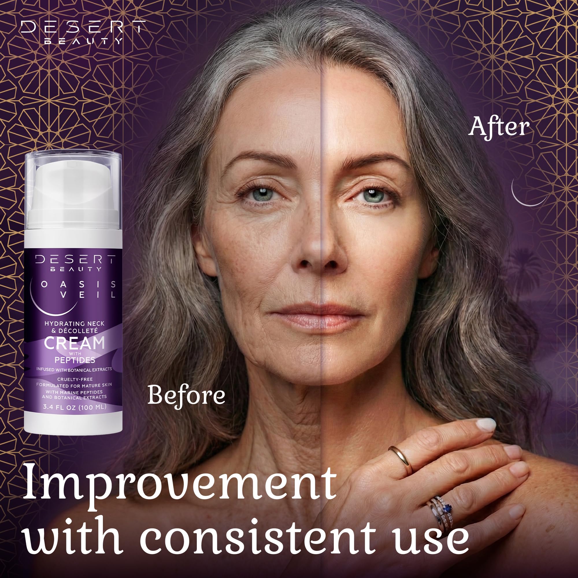 Desert Beauty advanced-stem-cell-formula-closeup highlights premium ingredients.