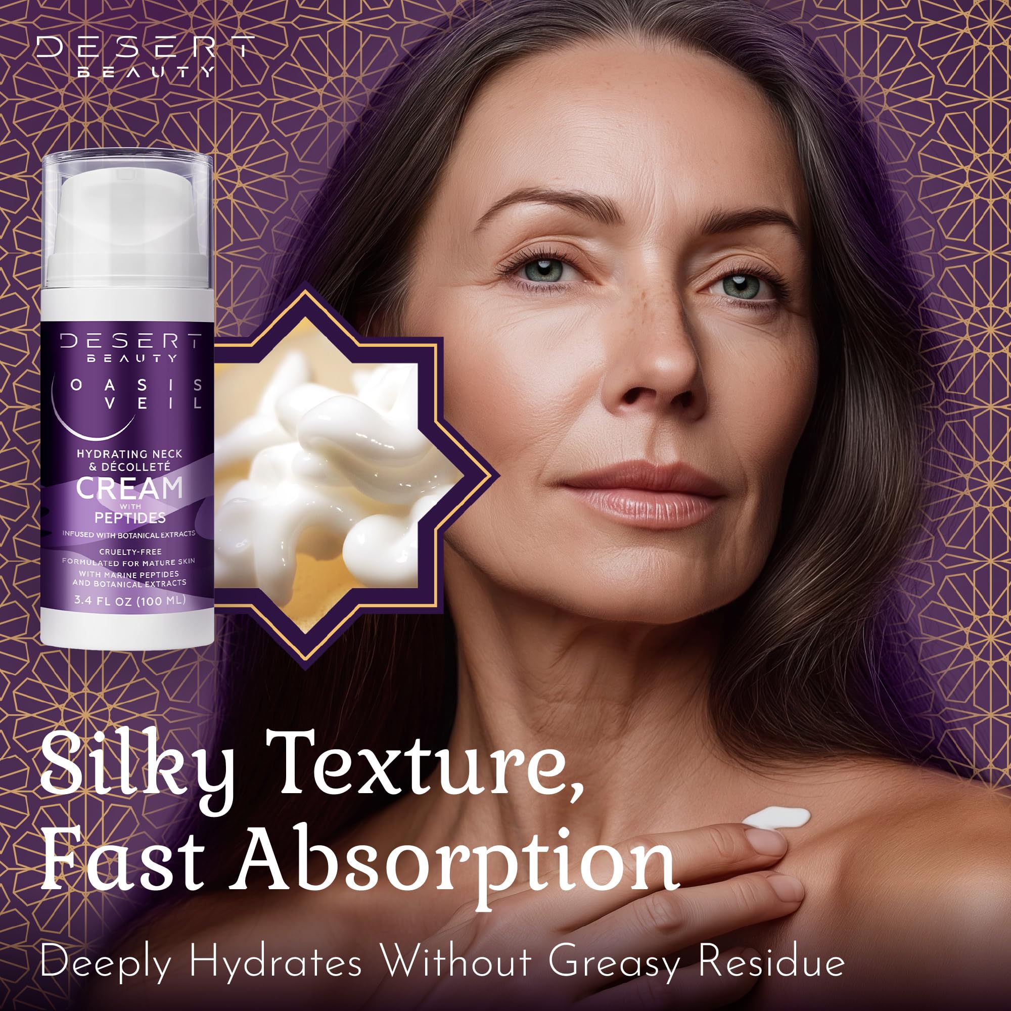 Desert Beauty peptides-collagen-hydration-shot suggests improved firmness and moisture retention.