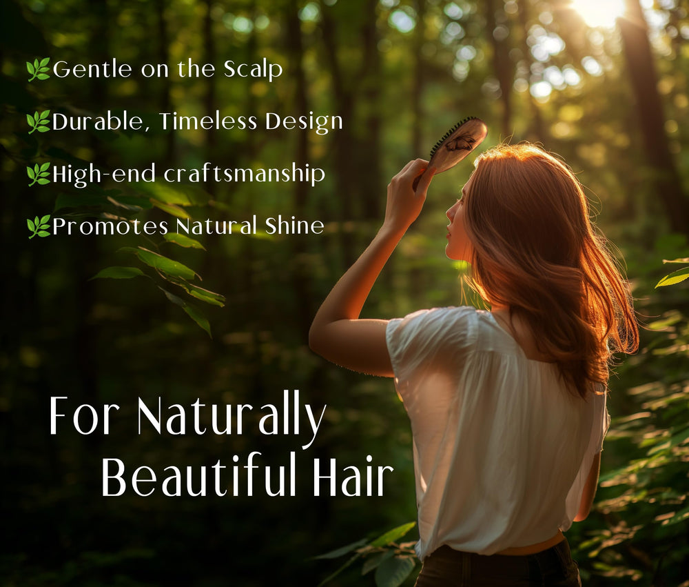 Desert Breeze Distributing detailed bristle close-up highlights natural conditioning potential.
