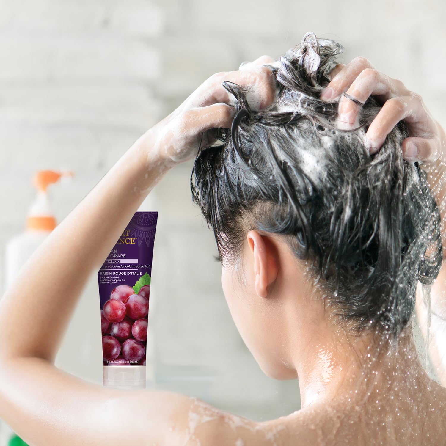 Vegan and cruelty-free badge on Desert Essence product communicates ethical beauty
