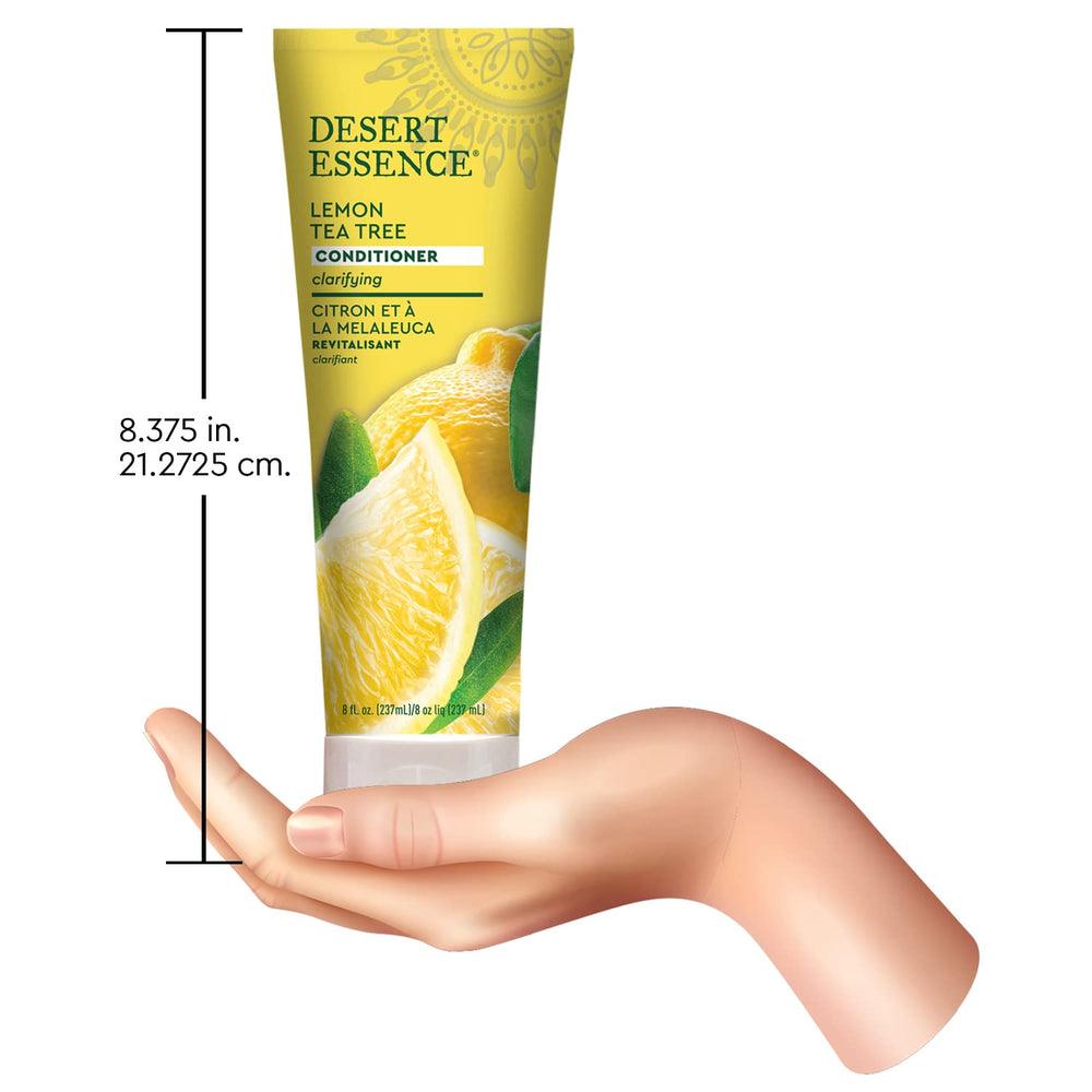 Desert Essence Lemon Tea Tree Conditioner tea tree oil focus suggests soothing, balanced scalp