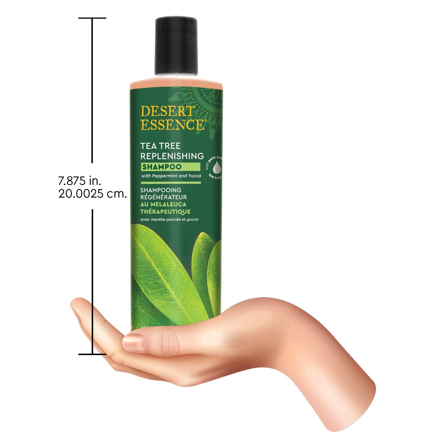 Desert Essence Tea Tree Oil Replenishing Shampoo skin-friendly formula suitable for daily use