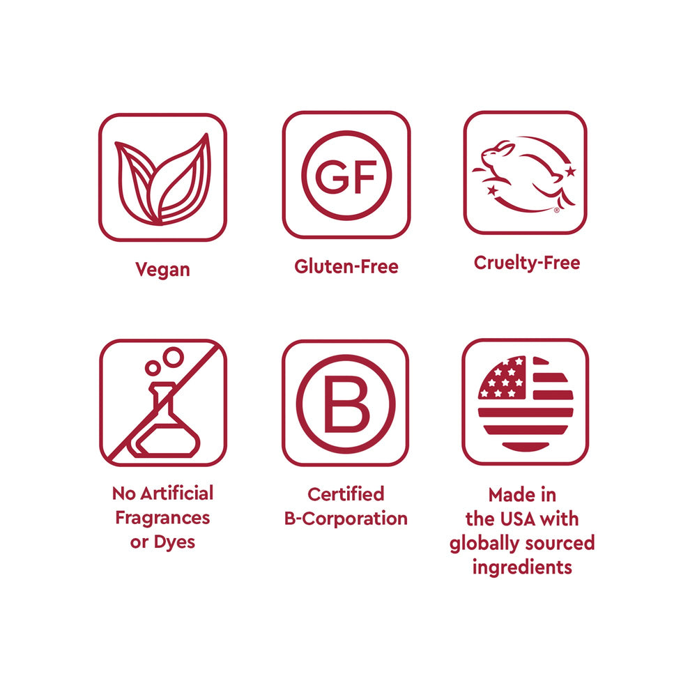 Desert Essence vegan gluten-free cruelty-free certification on packaging.