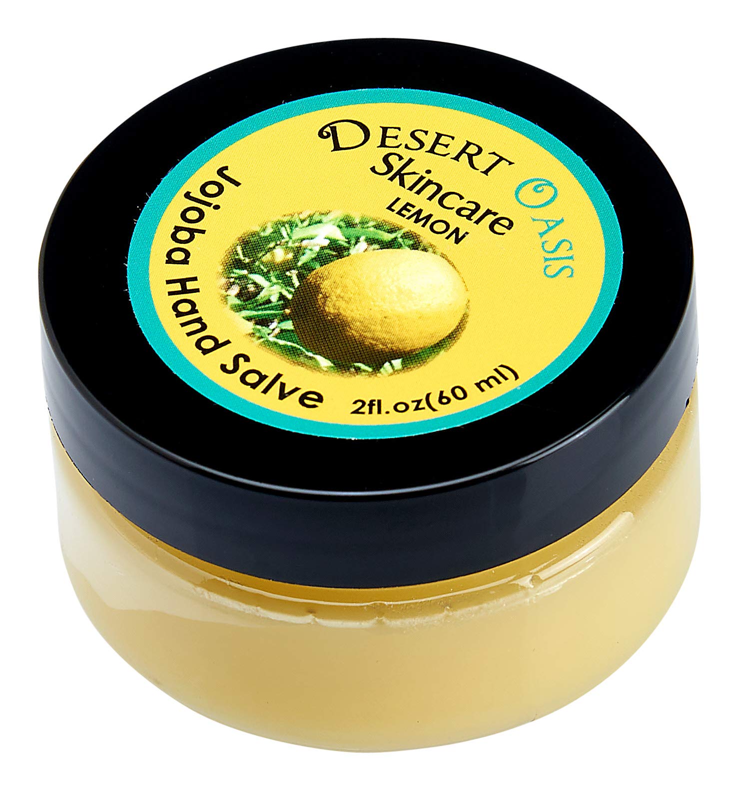 Desert Oasis Skincare 2oz tin packaging suggests portable, long-lasting use.