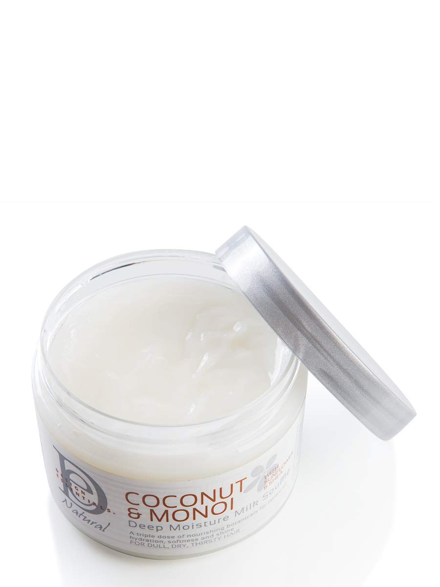 Design Essentials Deep Moisture Milk Souffle shea butter closeup nourishes and softens hair.