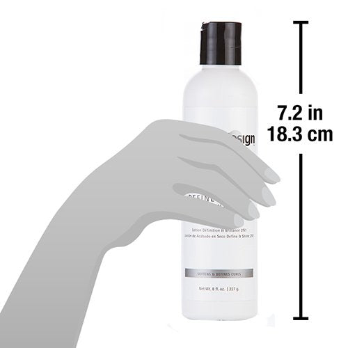Design Essentials Define & Shine finish-look highlights radiant shine and resilient texture