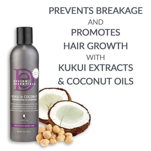 Design Essentials Kukui & Coconut leave-in results in shiny, manageable hair