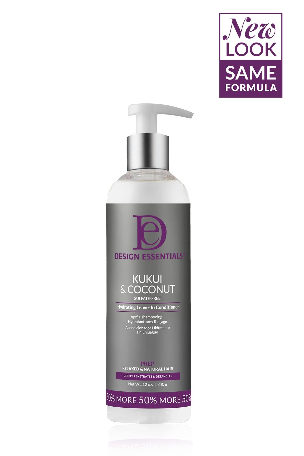 Design Essentials Kukui And Coconut leave-in texture highlights creamy conditioning for easy detangling