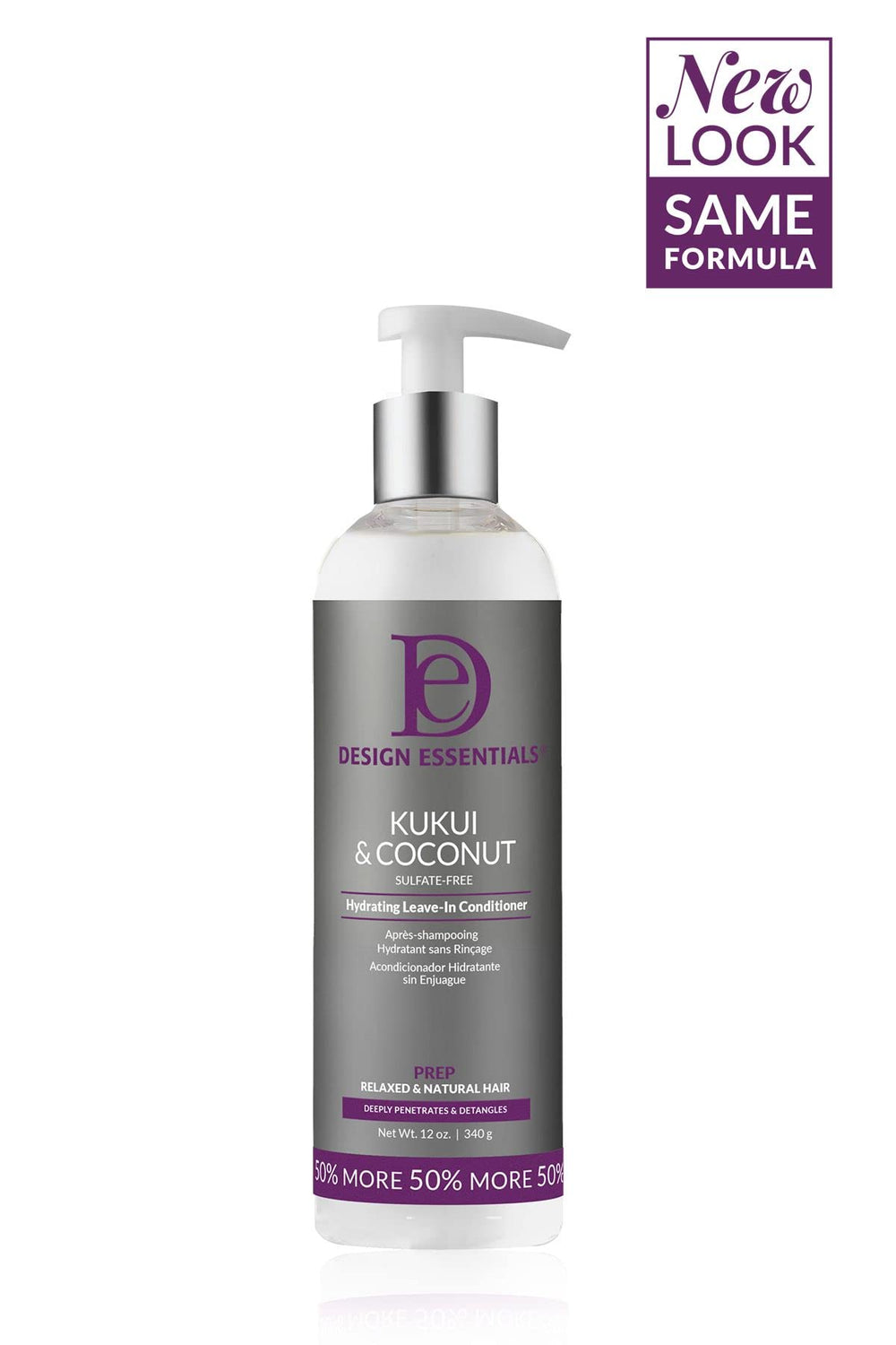 Design Essentials Kukui And Coconut leave-in texture highlights creamy conditioning for easy detangling