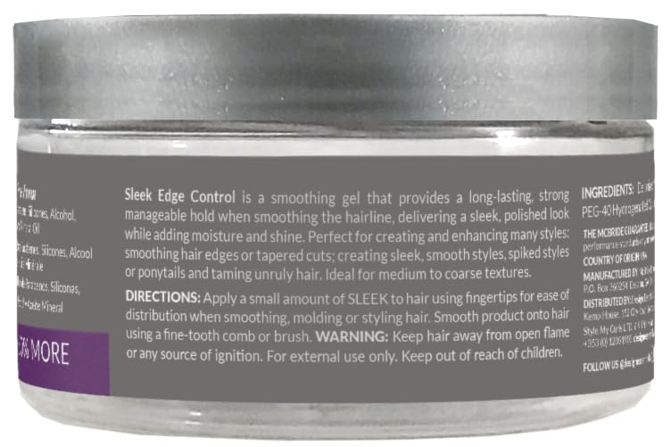 Design Essentials Sleek Edge Control shown in daily routine for flexible hold and shine.