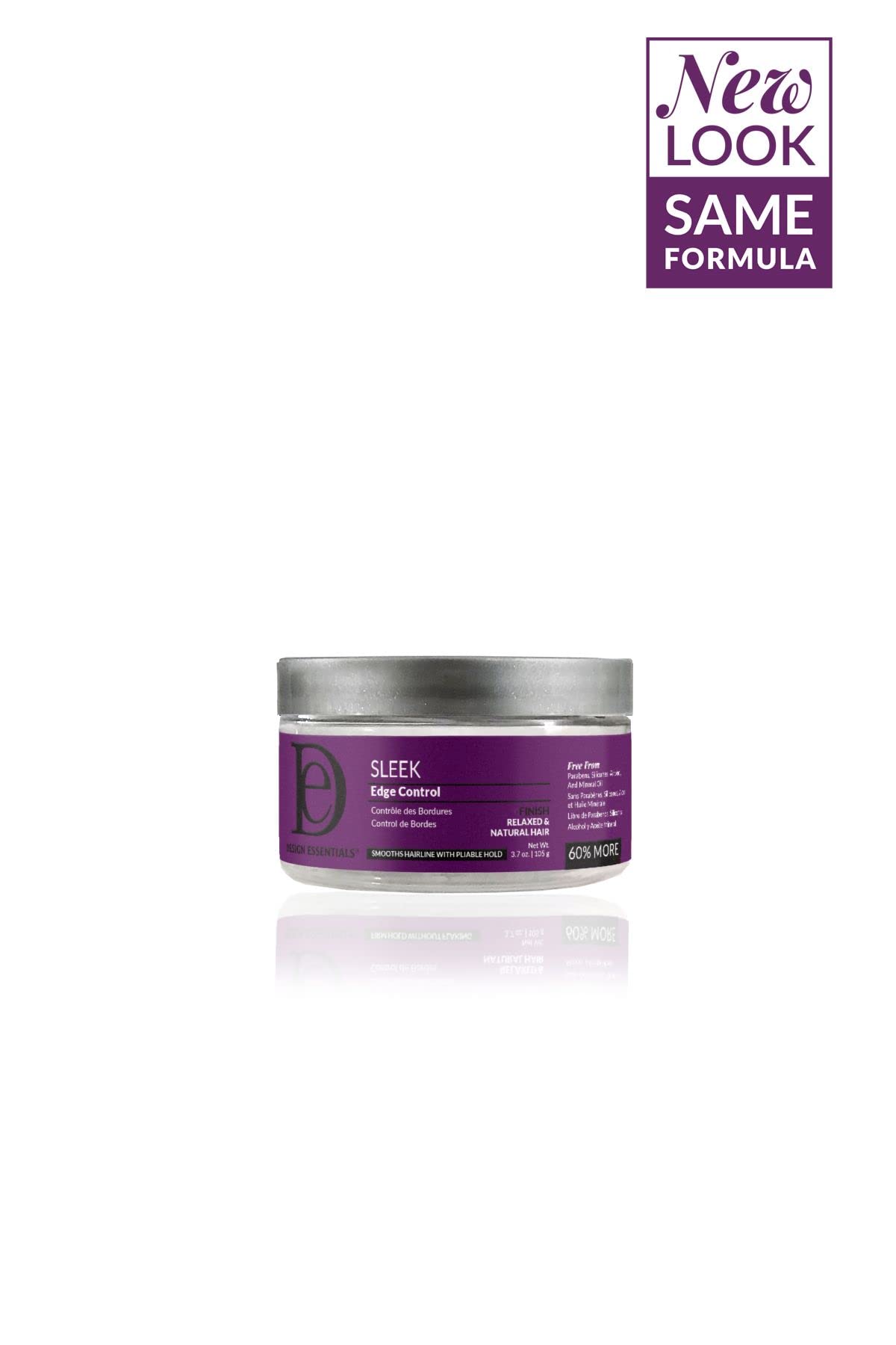 Design Essentials Sleek Edge Control edge smoothing on hairline with frizz control.