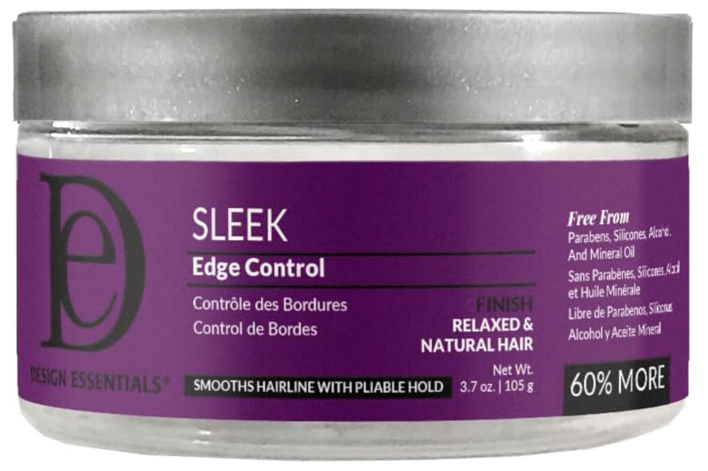 Design Essentials Sleek Edge Control packaging for easy daily edge smoothing.