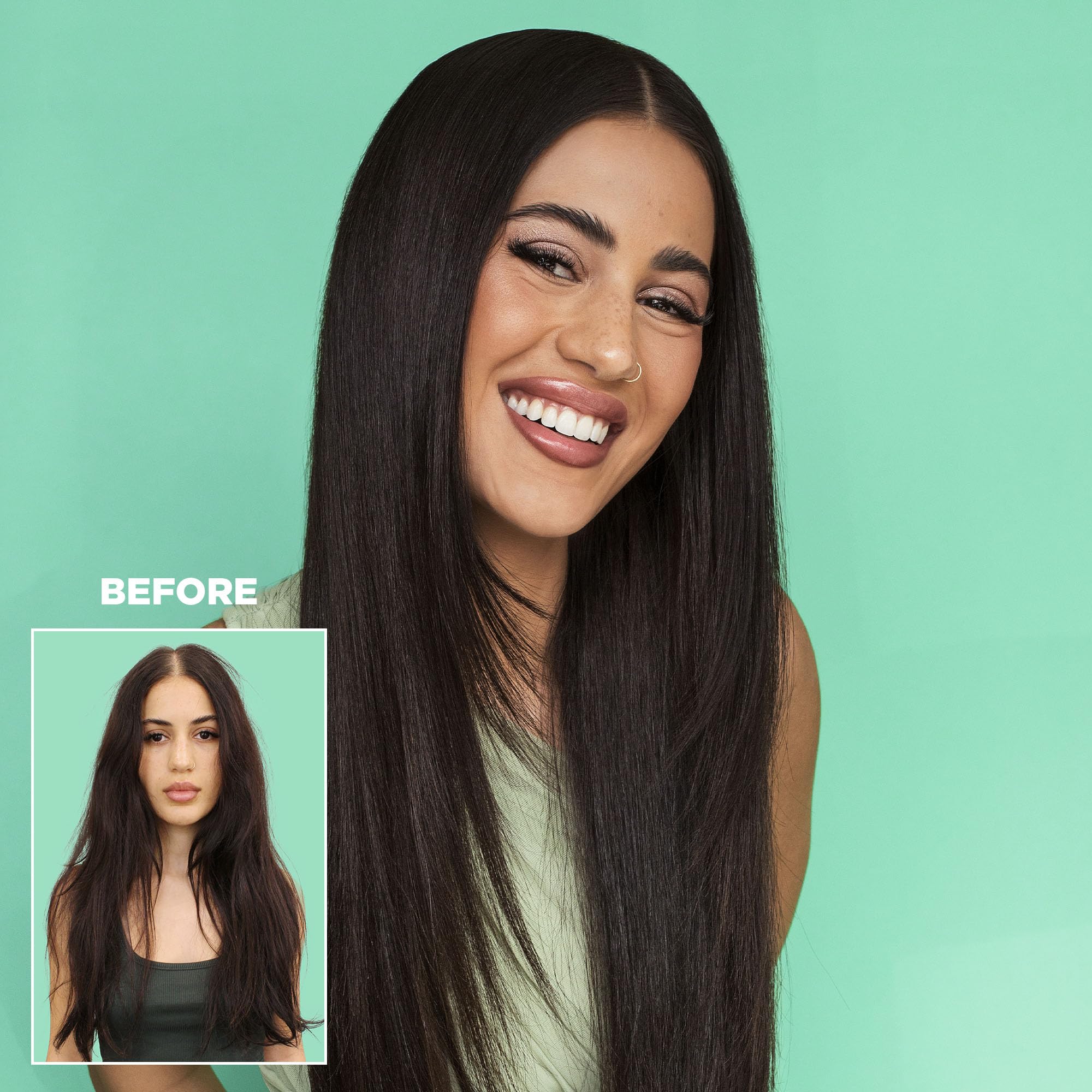 Design.Me Gloss.Me color-safe formula protects color-treated hair while maintaining shine.