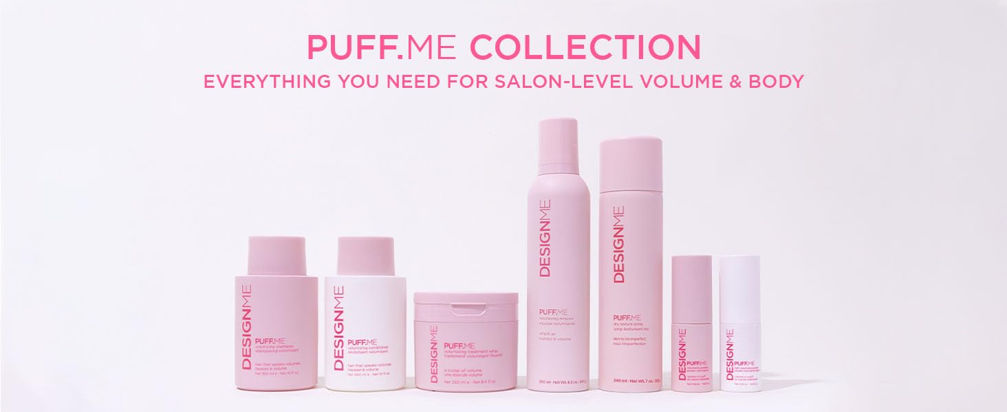 Design.Me PUFF.ME dry shiny hair after use with healthy glow