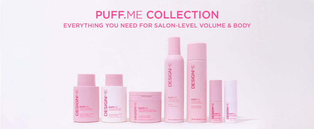 Design.Me PUFF.ME dry shiny hair after use with healthy glow