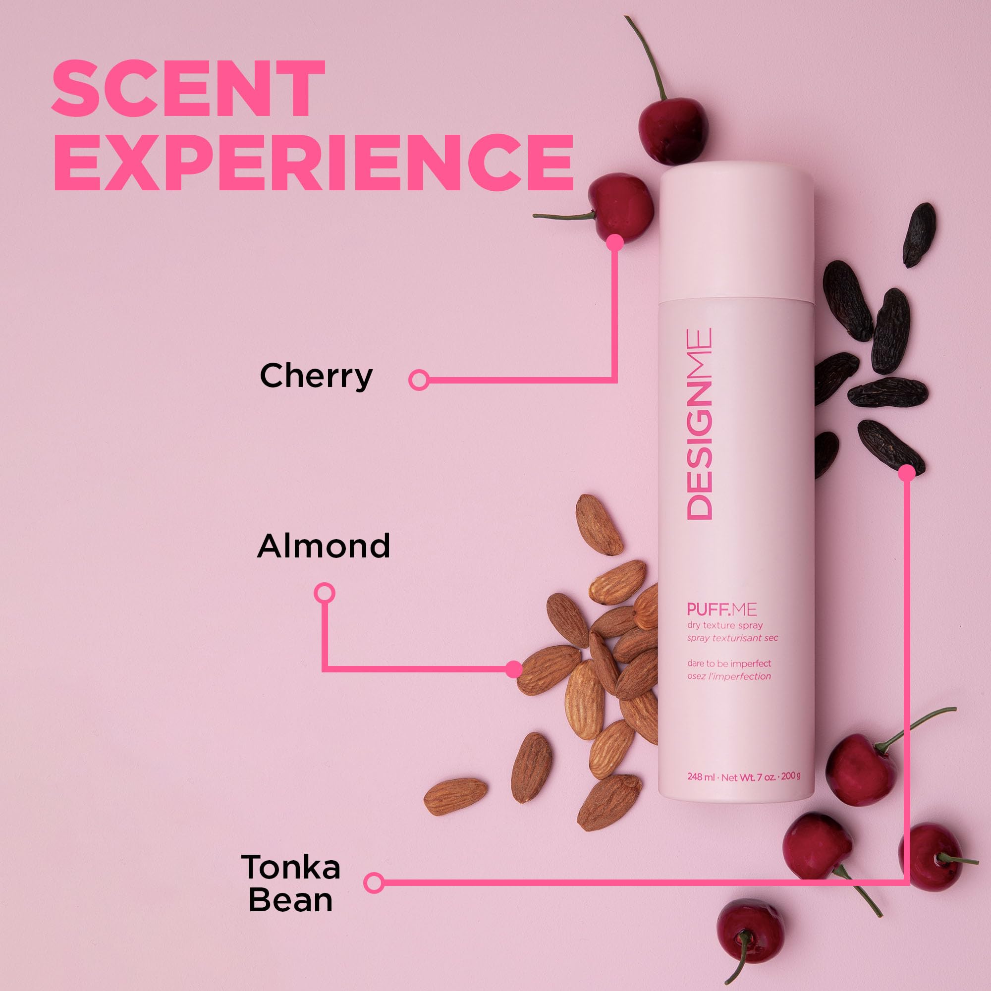 Design.Me Puff.Me long-lasting-hold maintains style with oil-absorbing ingredients