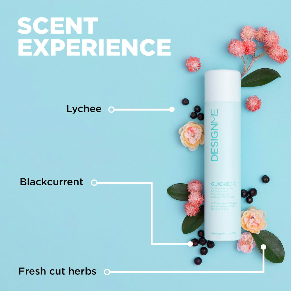 Design.Me Quickie.Me signature scent with herbs currant and lychee.