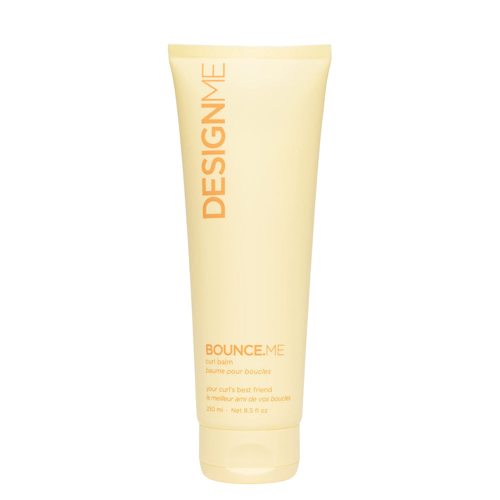 Design.Me Bounce.ME curl balm jar shows nourishing definition for curls