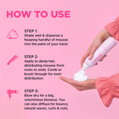 Design.Me PUFF.ME foam texture close-up reveals airy, flexible hold.
