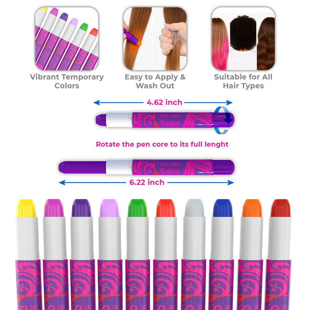 Desire Deluxe hair chalk glitter blue creates vibrant accents; ideal for party looks.