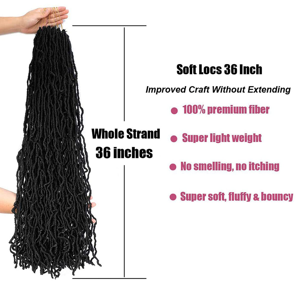 Desire4hair 36-inch soft locs hook and rings inside for easier crochet installation.