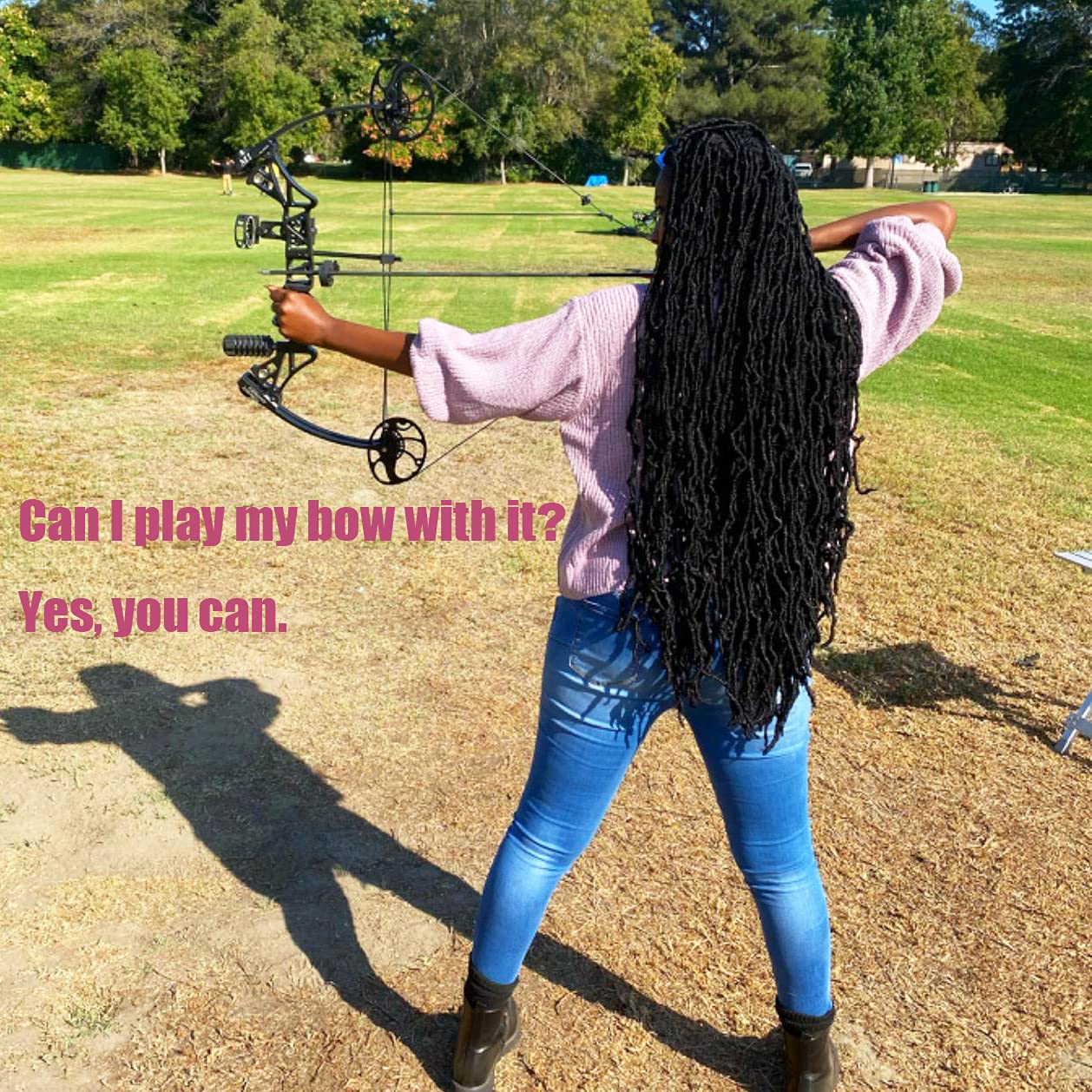 Desire4hair 36-inch soft locs length long view highlighting length versatility.